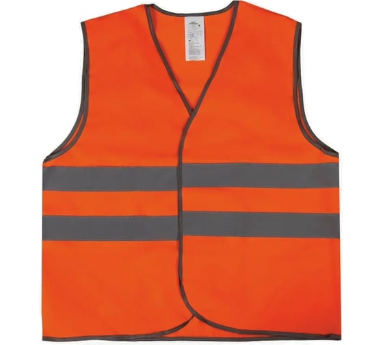 Жилет сигнальный Костромская Текстильная Компания тип 3 трик. полотно 120 350 застежка велькро Оранж, XL ( 104-108) , 170-176 4680641978263 1
