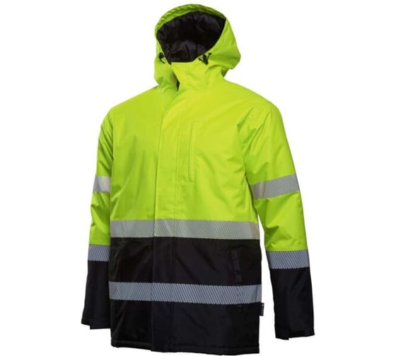 Утепленная сигнальная куртка HOEGERT TECHNIK ADEL желтая 4XL (60) HT5K927-4XL