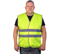 Сигнальный жилет с светоотражающими полосами (СОП) БЕРТА лимонный, размер 56-58 915л-56-58