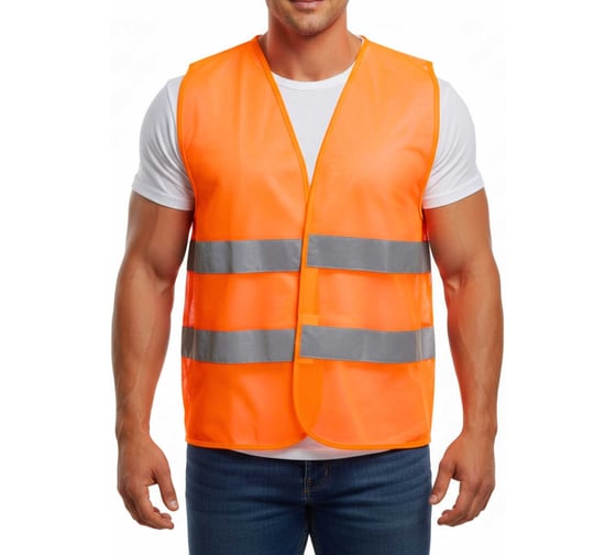 Сигнальный светоотражающий жилет Partex оранжевый, 2XL, Эконом НФ-0001863