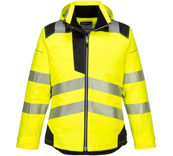 Светоотражающая мужская рабочая зимняя куртка PORTWEST T400YBRXXL 1