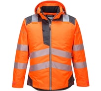 Светоотражающая мужская рабочая зимняя куртка PORTWEST T400OGYXXXL