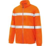 Куртка флисовая СОЮЗСПЕЦОДЕЖДА ЮНИОНВОРКВЕАР Хай-Вис (UNIONWORKWEAR Hi-Vis) со световозвращающими полосами, оранжевая, 52-54 (XL) 2000873842781
