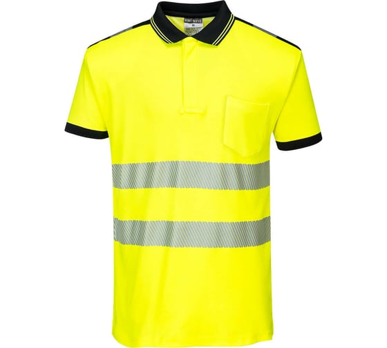 Светоотражающая рубашка-поло PORTWEST PW3 S/S T180YBRXL 1
