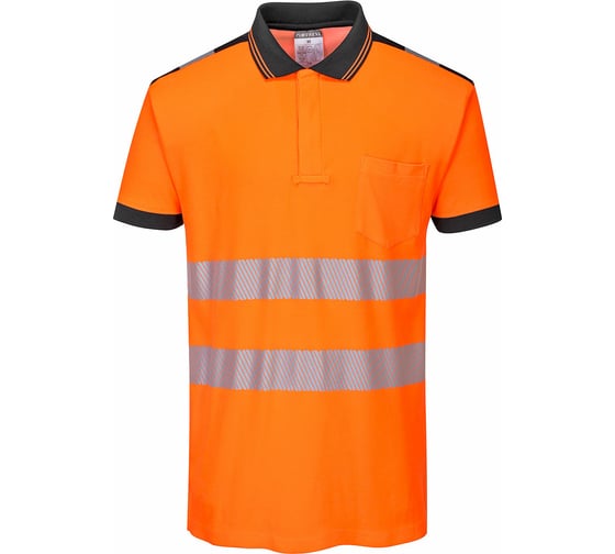Светоотражающая рубашка-поло PORTWEST PW3 S/S T180OBRXXL 1