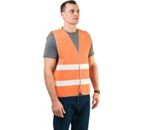 Сигнальный оранжевый жилет РОБАМАГ 2 СОП размер L, 10 шт, плотность 100 г/кв.м 4673733572197