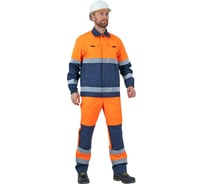 Костюм ГК Спецобъединение БРАЙТ, Со - 3-ий класс защиты, флуоресцентный оранжевый-синий Кос 750/104/170