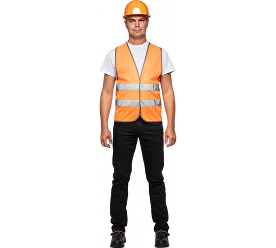 Сигнальный жилет ООО Комус Тип 1Е, оранжевый, р. L-XL/48-54 364784