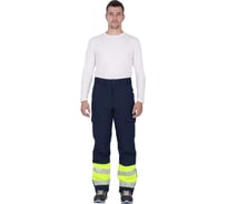 Мужские утепленные брюки iForm ACTIVЕ, синий/флуоресцентный желтый Брю 001/120/170