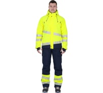 Мужская утепленная куртка iForm ACTIVЕ флуоресцентный желтый/синий Кур 021/96/170