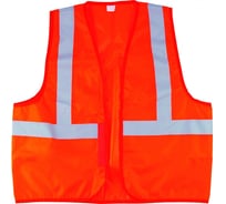 Сигнальный жилет СИБРТЕХ оранжевый, р.XL 89513