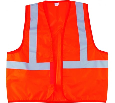 Сигнальный жилет СИБРТЕХ оранжевый, р.XL 89513