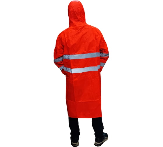 Сигнальный плащ-дождевик SAMGRUPP 2-соп, пвх, оранжевый, р. xxxl SAMC-056500002