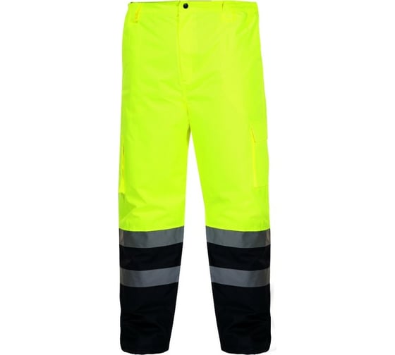 Утепленные сигнальные брюки LAHTI PRO желтые, р. XL L4100204