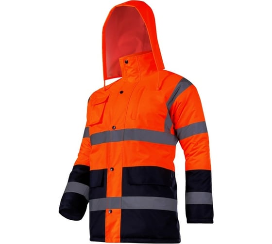 Утепленная сигнальная куртка LAHTI PRO оранжевая, р. 3XL L4090606 1