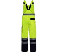 Сигнальный полукомбинезон LAHTI PRO хлопок/пэ, желтый, размер XL L4110504