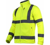 Флисовая сигнальная куртка LAHTI PRO желтая, р. 2XL L4010905