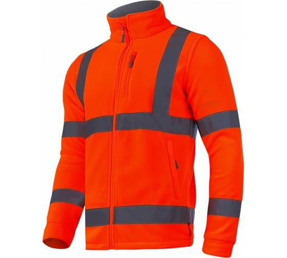 Флисовая сигнальная куртка LAHTI PRO оранжевая, р. 3XL L4011006 1