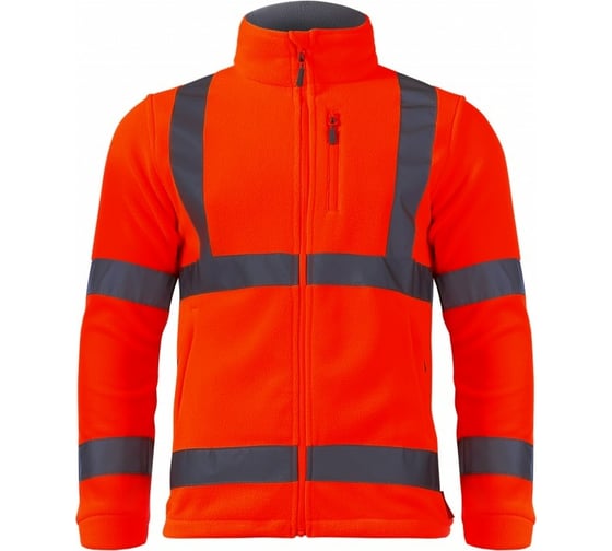 Флисовая сигнальная куртка LAHTI PRO оранжевая, р. 3XL L4011006
