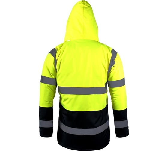 Утепленная сигнальная куртка LAHTI PRO желтая, р. 2XL L4090705