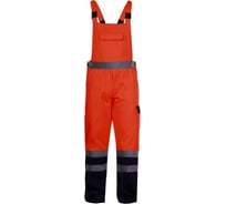 Сигнальный полукомбинезон LAHTI PRO хлопок/пэ, оранжевый, размер 3XL L4110406