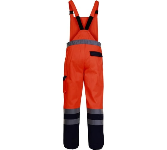 Сигнальный полукомбинезон LAHTI PRO хлопок/пэ, оранжевый, размер 3XL L4110406