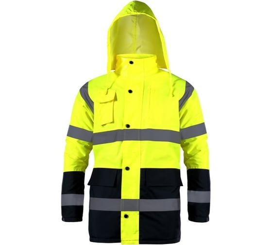 Утепленная сигнальная куртка LAHTI PRO желтая, р. XL L4090704