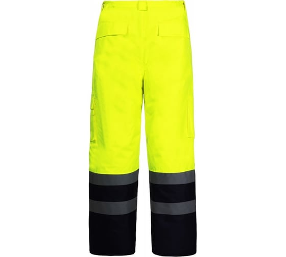 Утепленные сигнальные брюки LAHTI PRO желтые, р. 2XL L4100205