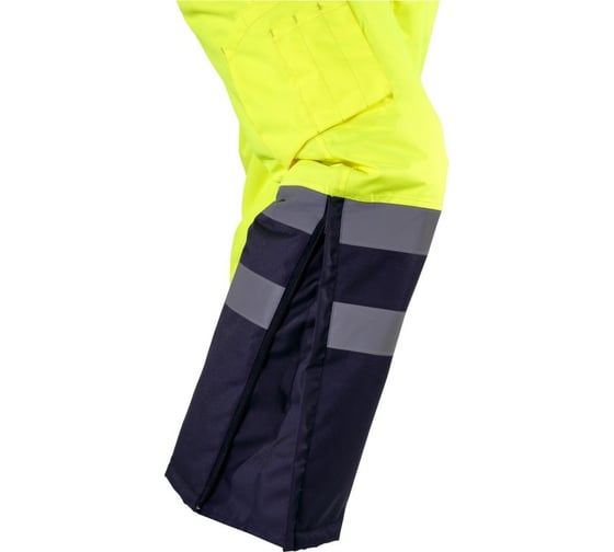 Утепленные сигнальные брюки LAHTI PRO желтые, р. 2XL L4100205