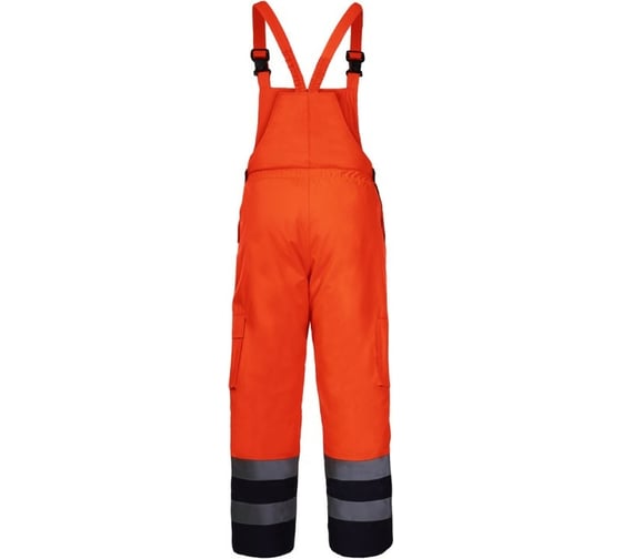 Утепленный сигнальный полукомбинезон LAHTI PRO оранжевый, размер XL L4110204