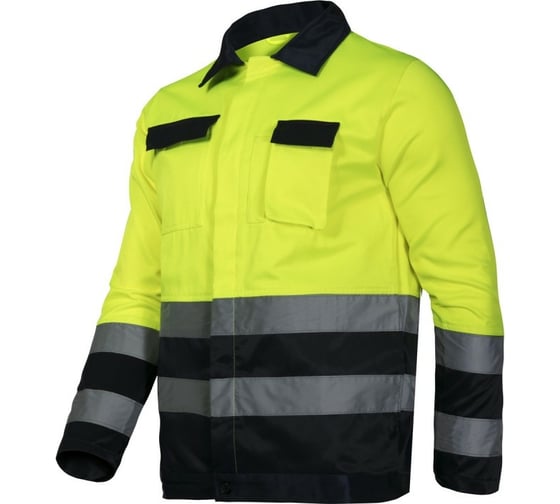 Сигнальная куртка LAHTI PRO хлопок/пэ, желтая, р. 2XL L4091005