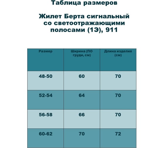 Сигнальный жилет БЕРТА со светоотражающими полосами, 1Э, лимонный, размер 52-54 911л-52-54
