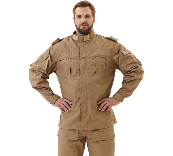 Костюм URSUS СПЕЦНАЗ куртка/брюки, бежевый, Рип-Стоп, р. 60-62, 182-188 КОС501-БЕЖЕВЫЙ/60-62, 182-188 1