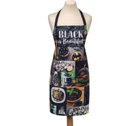 Фартук Этель BLACK 60x70 см, 100% хлопок, саржа 190 г/м2 4136525