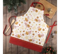Фартук Этель Golden Christmas 60x70см, 100% хлопок, саржа 190 г/м2 5215722