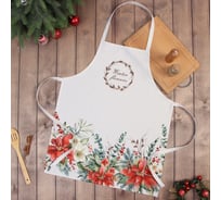 Фартук Этель Пуансетия 60x70 см, 100% хлопок, саржа 190 г/м2 9905071