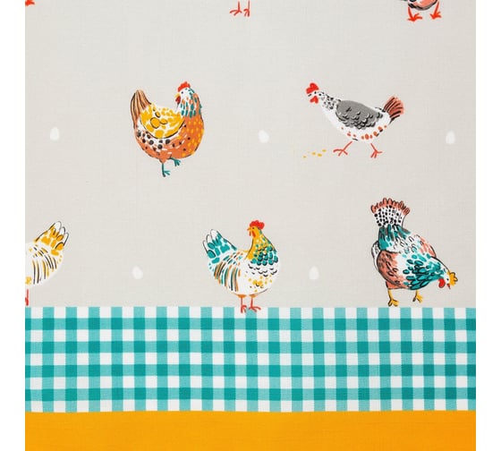 Фартук Этель Chicken Ranch 55x70 см, 100% хлопок, репс 210 г/м2 4645886