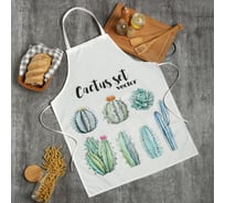 Фартук Этель Cactus 60x80см, 100% полиэстер 9135190