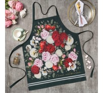 Фартук Этель Flowers 60x70 см, 100% хлопок, саржа 190 г/м2 4645842