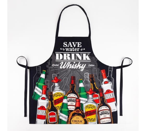 Фартук Этель Bottles 73x71 см, 100% хлопок, репс 210 г/м2 5376691