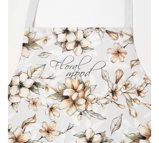 Фартук Этель Floral mood 70x60 см, 100% хлопок, репс 210 г/м2 4645827