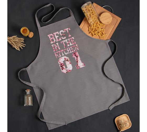 Фартук Этель Best in the kitchen 60x70 см, 100% хлопок, репс 210 г/м2 6581924