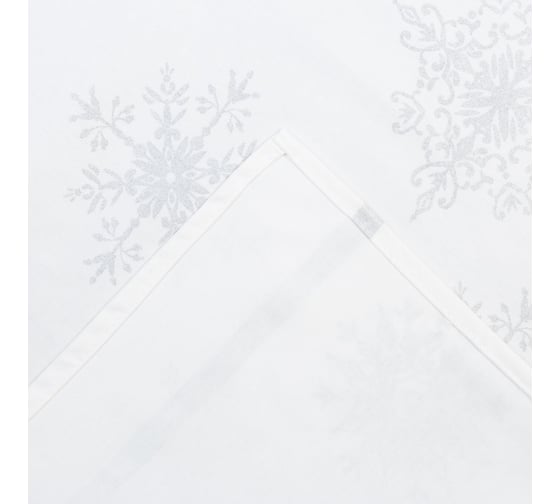 Фартук Этель Серебряные снежинки 60x65 см, 100% хлопок, 190г/м2 5135196