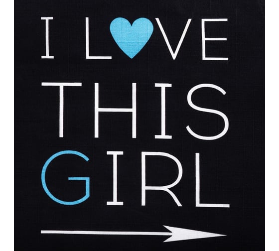 Фартук Этель I Love this girl 60x70 см, 100% хлопок, репс 210 г/м2 6581926