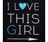 Фартук Этель I Love this girl 60x70 см, 100% хлопок, репс 210 г/м2 6581926 3