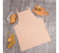 Фартук Этель Классика бежевый 65x80см, 100% полиэстер, велюр 6870965