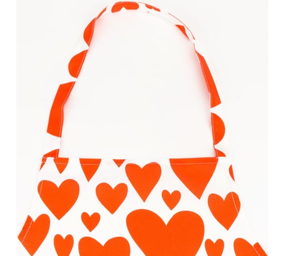 Фартук Этель Red hearts 60x65см, 100% хлопок, саржа 190 г/м2 5376649