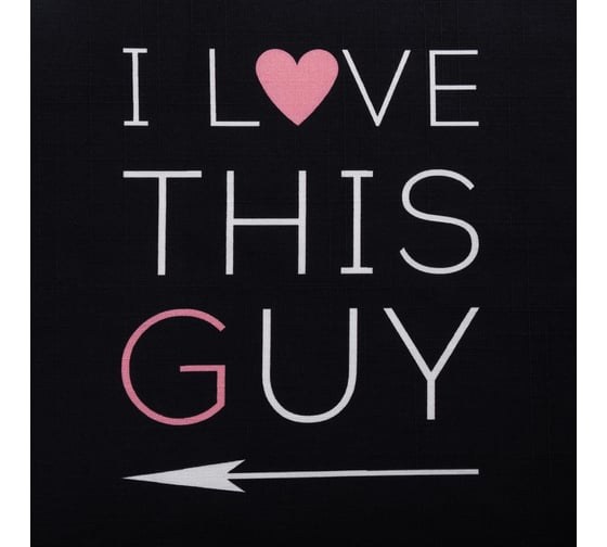 Фартук Этель I Love this guy 60x70 см, 100% хлопок, репс 210 г/м2 6581927