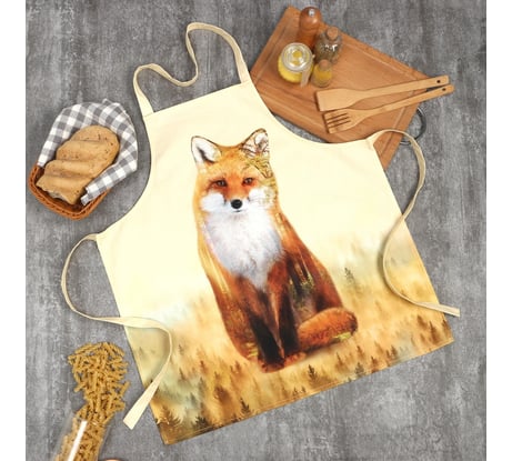 Фартук Этель Лес 65x60 см, 100% хлопок, саржа 190 г/м2 3184279