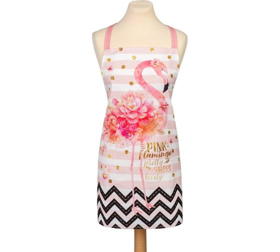 Фартук Этель Pink flamingo 60x65 см, 100% хлопок, саржа 190 г/м2 4017209 1